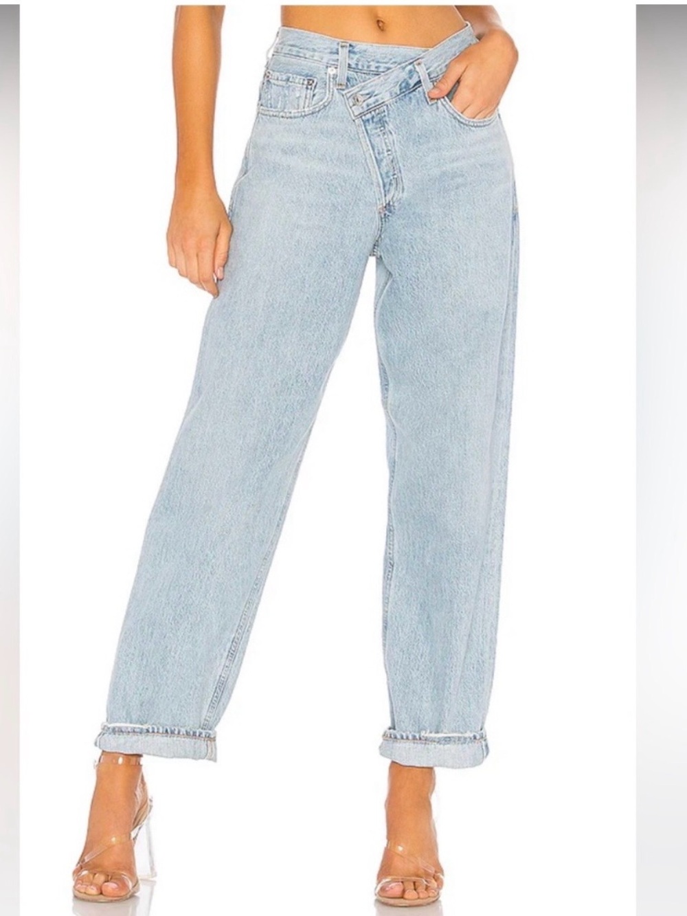 Agolde criss cross upsized jean in suburbia- 24